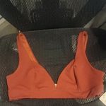 Free People Intimately Wine Bralette With Plunging Neck Line Size L Photo 3