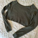 Brandy Melville  green off the shoulder top Photo 1
