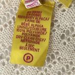 Catherine Malandrino 100% Baby ALPACA Cream Embroidered Vintage Button Top Sz S Photo 9