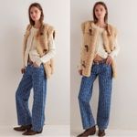 Free People Tennessee Low Rise Boyfriend Jeans Size 32 Bohemian Floral Retro 70s Photo 4