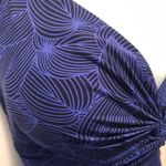 L.L.Bean Twist Top 1PC Slimming Tankini Swimsuit 16 Purple Ruched Sides UPF40+ Photo 4