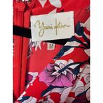 Anthropologie  Yumi Kim Daffney red Silk floral Jumpsuit size medium Photo 3