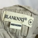 BLANK NYC  Sand Beige Wide Leg Linen Paperbag Tie Waist Pants M Photo 4