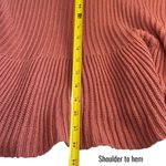 Free People  Layer Cake Cozy Pink Turtleneck Sweater Ruffle Cottagecore Size S Photo 9