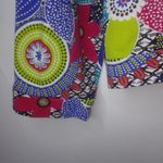 Mirror Image XL Retro Running Circles Zip Front Jacket Plus in Blue Black Size 16 Photo 3