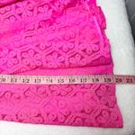 Lilly Pulitzer Meadow Skirt in Fiesta Pink Daisy Lane Lace Zip Size 6 Photo 5