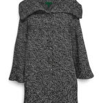 Eddie Bauer  Women's XL/XG Black & White Knit Cardigan Sweater Oversized‎ Shawl Photo 0