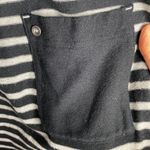 J.Jill cotton striped sweatshirt dress with a patch pocket size M Photo 6