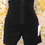 Black High Waist 4.5” Inseam Biker Short With Waist Trainer Size L Size L Photo 1