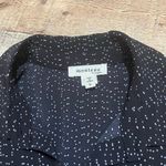 Monteau | Women's Black Micro Dot Pockets Tiered Midi Dress Sz S Photo 3