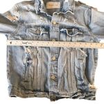 Mustard Seed  distressed Jean jacket size S - Dance Republic on back Photo 6