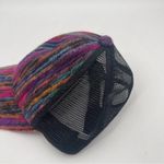 COLLECTION EIGHTEEN Baseball Cap Mesh Multicolor Yarn Black Adjustable One Size Photo 2