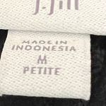 J. Jill Pull On Black Corduroy Velvet Pants Medium Petite MP Stretch Elastic Size undefined Photo 4