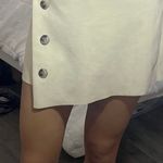 Naked Zebra Cream Suede Skirt Photo 7