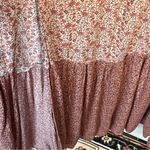 American Eagle  Strapless Maxi Dress With Side Slit Sz XL Pink Floral Smocked Photo 13