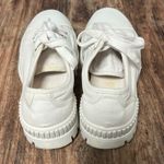 Torrid  Chunky Lug sole Lace Up Canvas Sneakers, white, size 7.5WW Photo 4