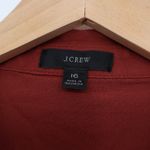 J.Crew  Rust Red Linen Blend Wrap Long Sleeve Shirt Top Size 16 Photo 2