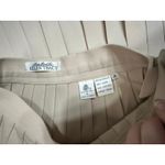 Ellen Tracy VTG  Midi Skirt Size 4 Beige Pleated Preppy Academia Office Work Twee Photo 1
