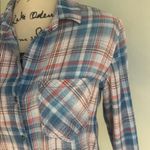 Cloth & Stone Anthropologie  Aberdeen Plaid Fringe Hem Button Down Top Size XS Photo 8