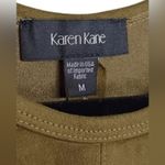 Karen Kane  Green
Faux Micro Suede
Sleeveless Shift Dress
Medium Photo 7