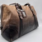 Prada  Milano Authentic Glacecalf Sfumato Leather Handbag Brown Italy Photo 2