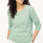 J.Crew New Frosted Seaweed Green Crewneck Beach Sweater Size Large Photo 0