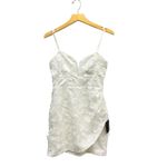 Lulus Immense Elegance White Floral Embroidered Bustier Mini Dress size Small Photo 4