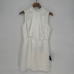 Lulus White Mock Neck Sleeveless Mini Dress Party Cocktail NWT Medium Photo 2