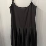 All Saints Drop Waist Pleated Swing Dress Black Size 6 Photo 0