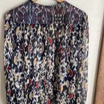 Isabel Marant  Pilay Printed Patchwork Silk Blouse in Midnight Photo 9