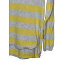 Old Navy Women's Sweater Striped Long Sleeve Lightweight Gray/Yellow Sz. Medium Photo 3