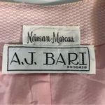 Vintage Neiman Marcus AJ Bari Pink and White Jacket Size 6 Photo 5