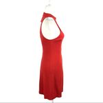Free People  Kitty Kat Bodycon Cutout Mini Dress Sleeveless Mock Neck Small Photo 2