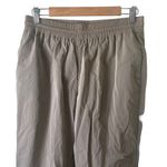 Good American  Wide Leg Nylon Track Pants in Brindle Size 2 Medium Photo 2