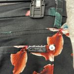 7 For All Mankind Floral Print Black Skinny Jeans Photo 4