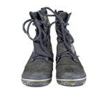 Sorel Women's Slimboot Black Tweed Lace Up Ankle Boots Heel Casual Winter 6.5 Photo 2