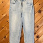 SO  high rise straight light blue jeans Photo 1