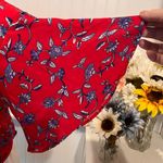 Japna Beautiful Red Floral Open Back Top By  Photo 1