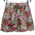 Old Navy  Pink and Green Floral Mini Skirt Size XS Full Mini Skirt Photo 0