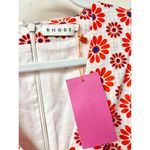 NWT RHODE Mariana Linen Floral Bell Sleeve A Photo 3