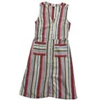 Old Navy  Women Size Small Striped Dress Button Front Summer Linen 2-726 Photo 3