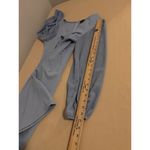 Zesica Women Dress Womens M Boho Vacation Resort Wear Long Sleeve Zip Back Blue Size M Photo 6