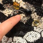 Alyce Designs Vintage Y2k Sequins Floral Print Cutouts Whimsygoth Embellished Beads Formal Evening Prom Coastal Backless Photo 7