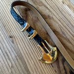 Vintage Apple Acc Of New York Belt Dark Green Snakeskin Photo 3