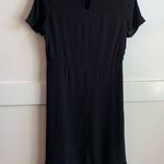 matty m  Black Short Sleeve Dress With Keyhole Photo 1