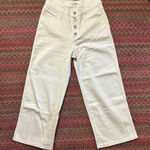 Levi's NWOT  CREAM MILE HIGH CROP WIDE LEG JEANS Photo 0