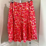 Ann Taylor Midi Skirt Lined Fit & Flare Size 2 100% Cotton Summer Color Fun Photo 11