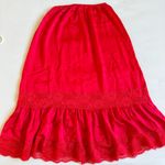 frankie's bikinis Hideaway Satin Midi Skirt in Cherry Photo 8