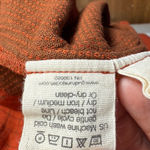 Gudrun Sjoden Organic Cotton Dress In Rust Checker Plaid W2028 Sz S Orange Photo 5