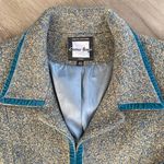 Vintage 90s/Y2K Boucle Knit Short Jacket 40 Blue Size M Photo 2
